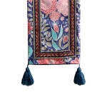 Satin Table Runner Factory - Black White Striped Long