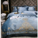 Cotton Satin Bedding Supplier - Embroidery Long Staple 4 Piece