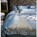 Cotton Satin Bedding Supplier - Embroidery Long Staple 4 Piece