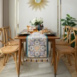 Hand Woven Table Runner Supplier - Solid Color Hollow Tassel