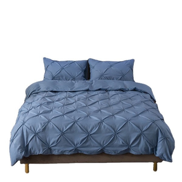 3D Bedding Set Factory - Pin Flower Plain Color Quilt Cover