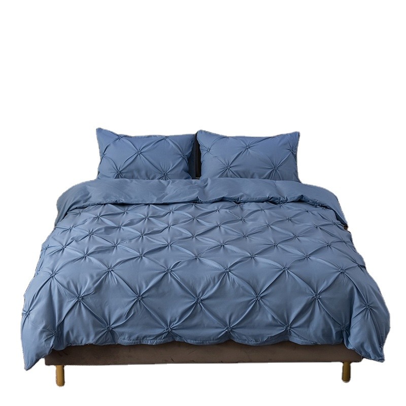 3D Bedding Set Factory - Pin Flower Plain Color Quilt Cover