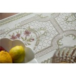 Cotton Linen Table Runner Manufacturer - Striped Stitching Tassel