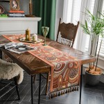 Hand Woven Table Runner Supplier - Solid Color Hollow Tassel