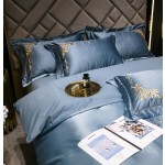 Cotton Satin Bedding Supplier - Embroidery Long Staple 4 Piece