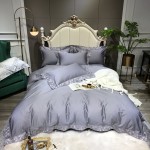 Lace Bedding Set Supplier - Hollow Embroidery Satin Quilt Cover