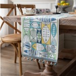 Geometric Table Runner Factory - Red Ethnic Style Jacquard