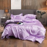 Silk Bedding Manufacturer - 4 Piece Iced Silk Double Patchwork