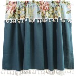 Kitchen Curtain Supplier - Half Cabinet Door Tassel Design