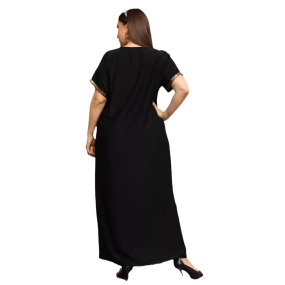 Women's Dress Supplier - Floral Embroidered Beaded Loose