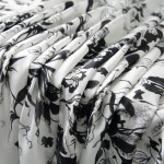 Silk Fabric Factory - Small Floral Black Summer