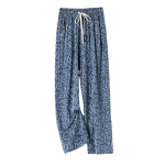 Women's Pants Manufacturer - High-Waisted Ice Silk Wide-Leg