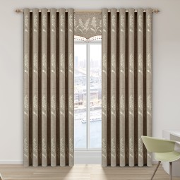 Jacquard Linen Fabric Factory - Line Style for Drapery