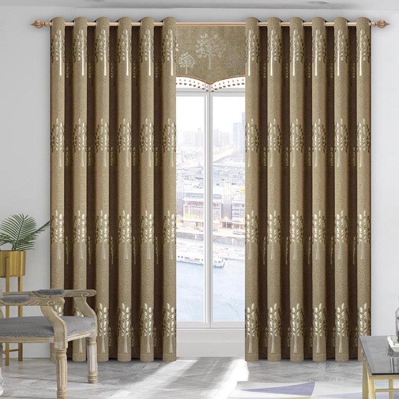 Jacquard Linen Fabric Supplier - Living Room Curtain Textile