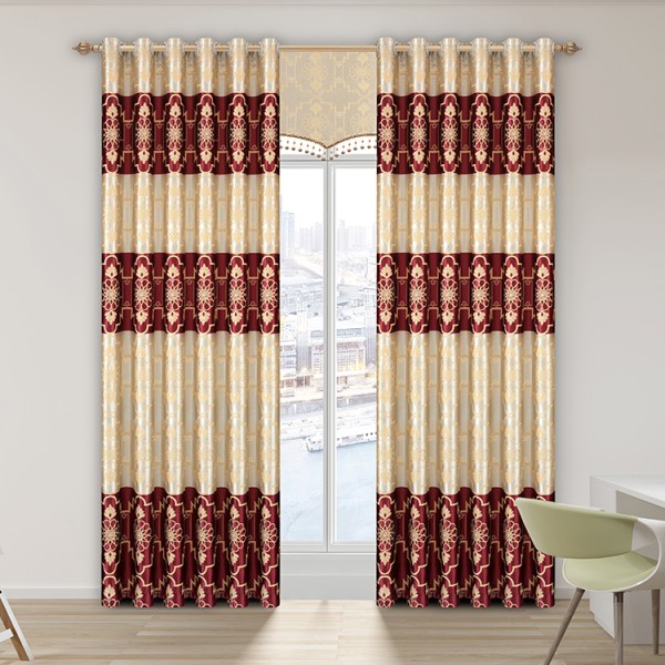 Jacquard Satin Fabric Supplier - Luxury Curtains Material