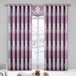 Curtain Material Factory - Polyester Jacquard Blackout Fabric