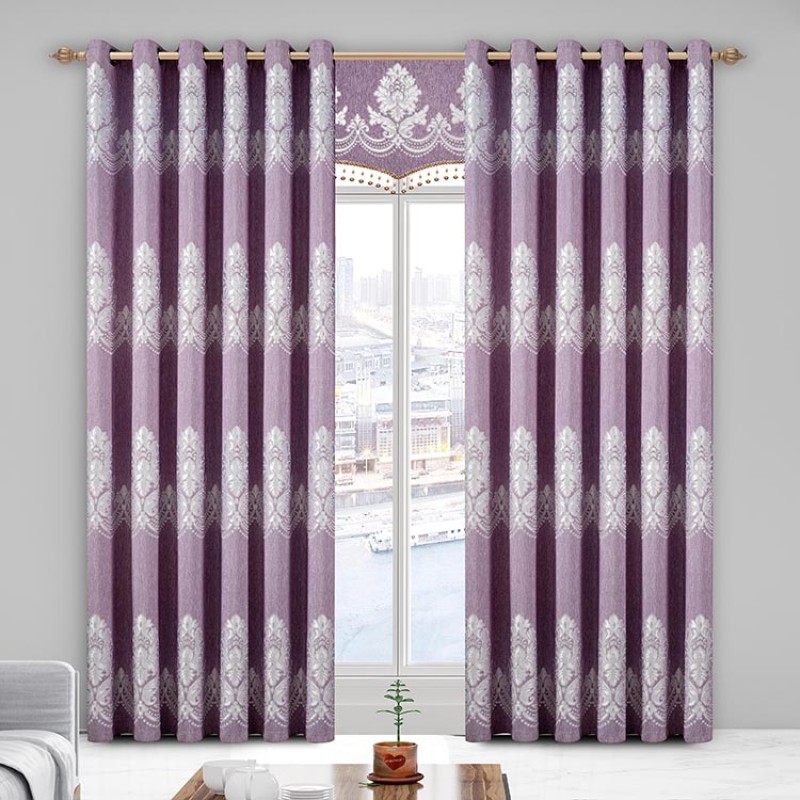 Curtain Material Factory - Polyester Jacquard Blackout Fabric