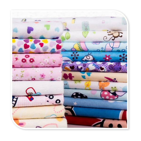 Cotton Flannel Fabric Manufacturer - Flowers Printed Woven