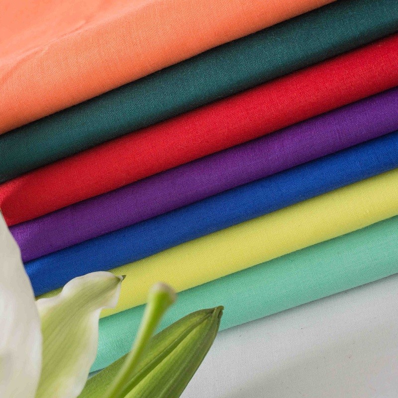 Polycotton Poplin Manufacturer - Lightweight Plain Dyed