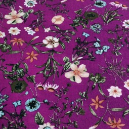 Rayon Printed Fabric Factory - Hawaiian Flower Pattern