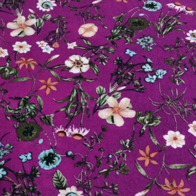 Rayon Printed Fabric Factory - Hawaiian Flower Pattern