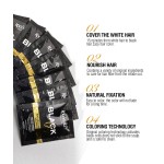 Wholesale 25ml 3-in-1 Herbal Hair Color Shampoo Creamy Permanent Dye for Gray Hair Coverage for Home Use