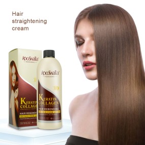 Wholesale Kooswalla 3in1 Organic Hair Rebonding Cream Strong Hold Keratin Collagen Straightening in Salon