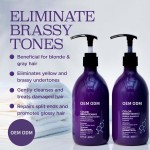 Factory Price Purple Lash Shampoo for Blonde Gray Hair Paraben-Free Removes Brassiness Anti-Dandruff Nourishing Refreshing