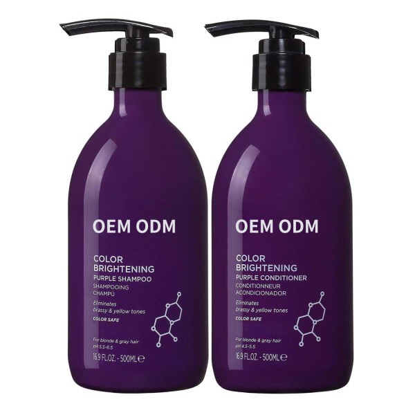 Factory Price OEM Purple Hair Shampoo for Blonde Platinum & Silver Hair Banish Yellow Reduce Brassiness Repair Damaged Hair