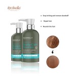 KooSwalla Sulfate-Free Argan Oil Anti-Dandruff Shampoo and Conditioner 500ml Nourishing Hair Repair Cream