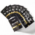 OEM Wholesale KooSwalla Herbal Natural Cream Hair Dye Permanent Dark Brown Sachet Black Hair Color Shampoo for Women and Men