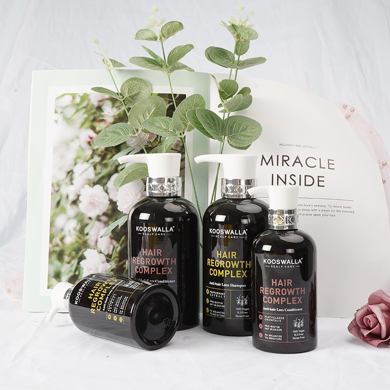 Kooswalla Organic Sulfate-Free DHT Blocker Hair Growth Shampoo Herbal Cream Formula to Prevent Hair Loss