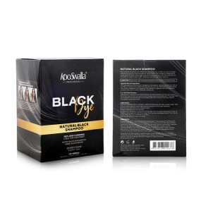 For KooSwalla Brand 25ml Herbal Liquid Semi-Permanent Hair Color Shampoo Cream Form Wholesale Black Hair Colorant