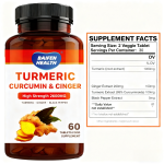 Turmeric Curcumin Capsules Supplier - Ginger Vegan Extract