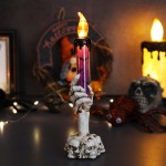 Spooky Ghost Hand LED Candle Blood Flameless Night Light Halloween Horror Displays LED Candle Flameless Halloween Decoration