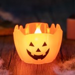 Halloween Party Decoration Prop LED Ghost Pumpkin Flameless Festival Candle Light Home Atmosphere Small Gifts