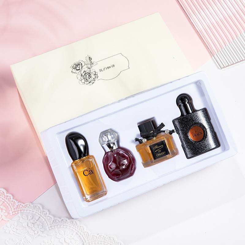 New Arrival 30ml Long Lasting Perfume 4pcs Set  Long Lasting Fragrance Fruit Flower Fragrance Women Perfume