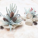 Christmas Decoration Snowfall PE Mini Christmas Tree Potted Plant Hotel Mall Christmas Ornament Festive Display Item
