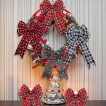 Festive Cotton Linen Blend Ribbon Classic Christmas Plaid Design Handmade Packaging Bows Seasonal Decoration Supplies
