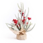 Christmas Decoration Snowfall PE Mini Christmas Tree Potted Plant Hotel Mall Christmas Ornament Festive Display Item