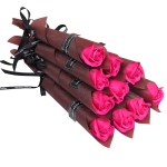 Soap Rose Artificial Flowers Flowers Valentine Single Branch Soap Flower Valentines Mothers Festival Day Wedding Decoration