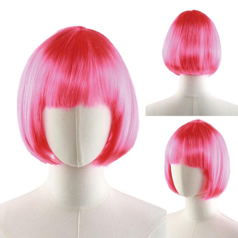 Wholesale Halloween Wig Length  Straight Synthetic Wig Lace Front Fiber Halloween Makeup Party Costume Supplies