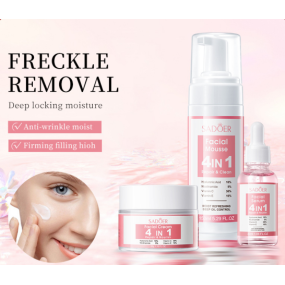 4 in 1 Natural Skin Care Set Carnosine Infused Brightening Nourishing Rejuvenating Whitening Care for Smooth Skin