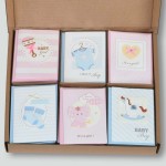 Cute Mini Baby Boy Girl Interactive Baby Blessing Card Invitation Baby Born Greeting Card  Ceremony Invitation