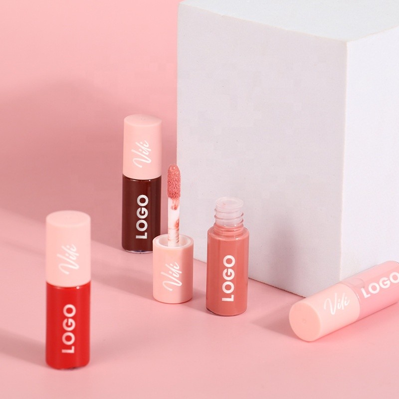 48 Colors Lip Gloss Set Private Logo Waterpoof Non-Stick Cup Moisturizing Lip Gloss