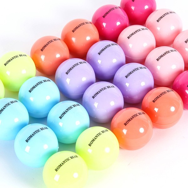 Romantic Organic Bear Honey Lip Balm Cute Natural Lip Balm Ball Eco Friendly Vegan Lip Gloss Makeup Oil Cosmetics