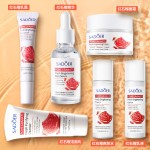 Hydrating Moisturizing Cream Skin Care Cleansing Moisturizing Essence  Anti Aging Skincare Red Pomegranate Skincare Set