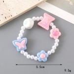 Hot SaleSparkling Feather Crystal Bead Bracelet  Floral Charm Women Best Friends Valentine Day Gift Idea Decorations