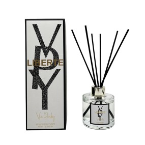 Custom Design  Diffuser Bottles Soft Reed Diffuser 5 Reed Sticks 100ML Glass Aromatherapy Fireless Diffuser