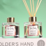 Reed Diffuser Citrus 3.38oz 100ml 2 Pack Essential Oil Reed Diffuser Set 5 Sticks Lemon Long Lasting Fragrance  Home Bathroom
